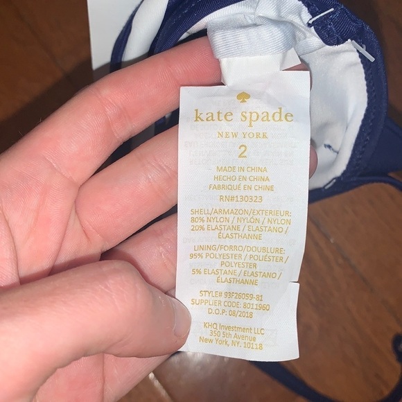 NWT Kate Spade Toddler Bow Halter Bikini Top - Picture 3 of 4